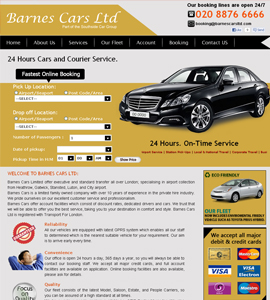 Barnes Cars Ltd - Taxi Booking Online Website 