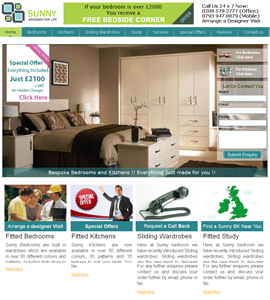 Sunny Bedrooms & Kitchens - CMS Web Design 