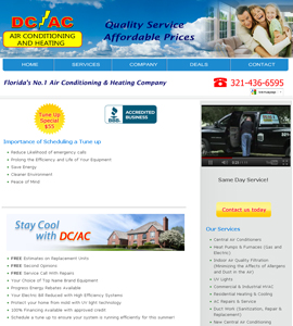 DC AC Air & Heat - USA Website Design 