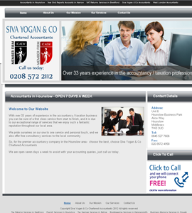 Siva Yogan Online Brochure Website Design 